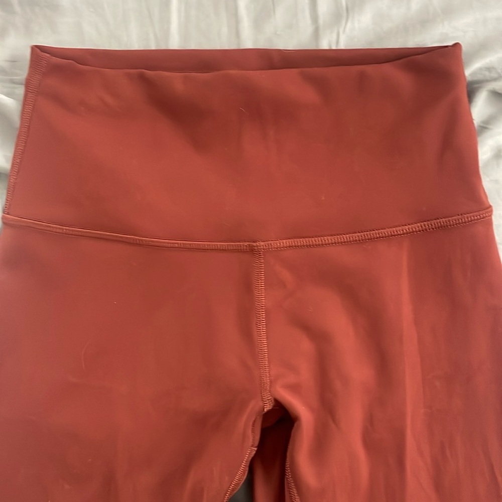 Lululemon Wunder Train - minimally worn size 4, rust color